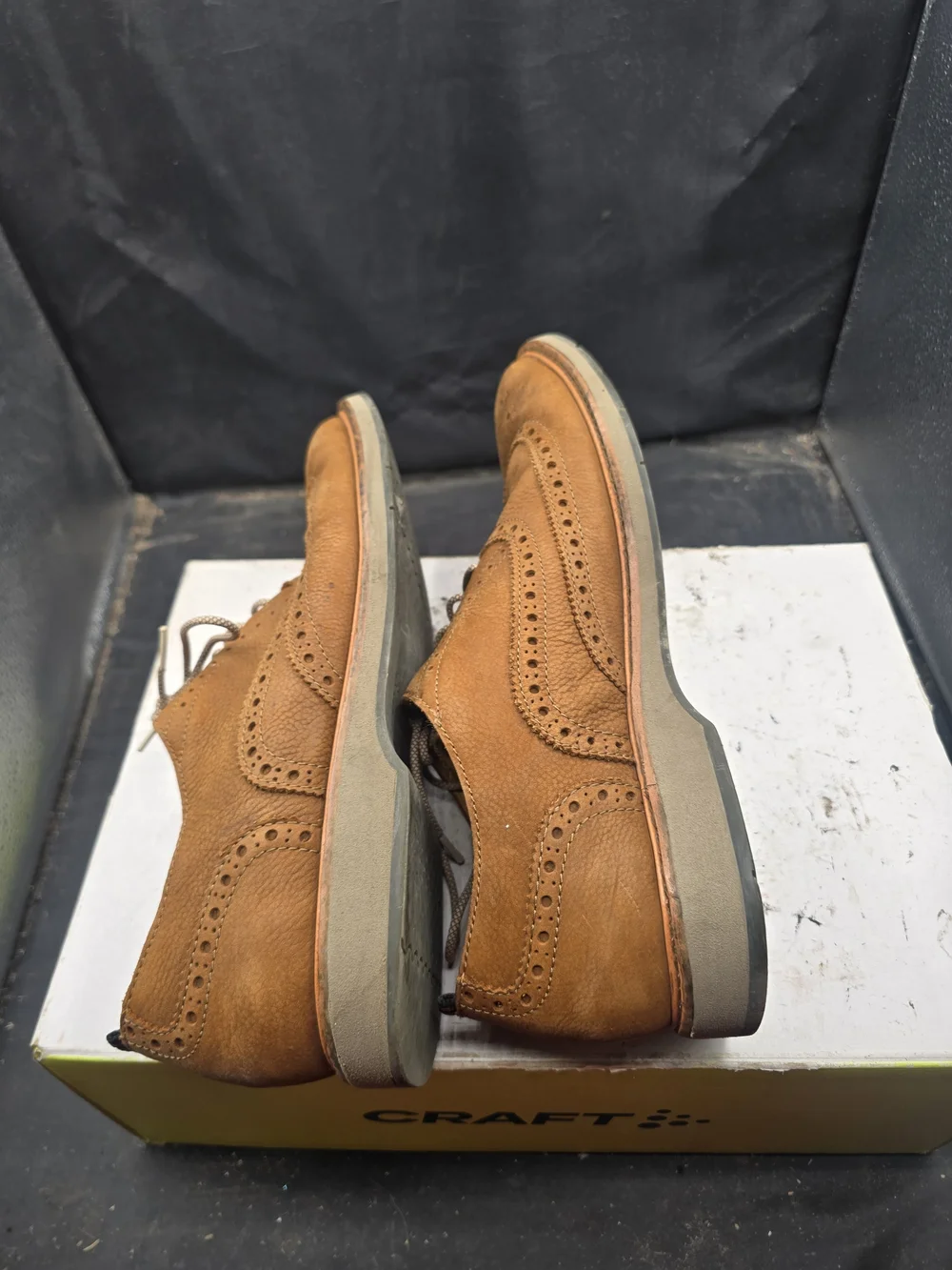 Cole Haan Brown Wingtip Brogue Derby Shoes